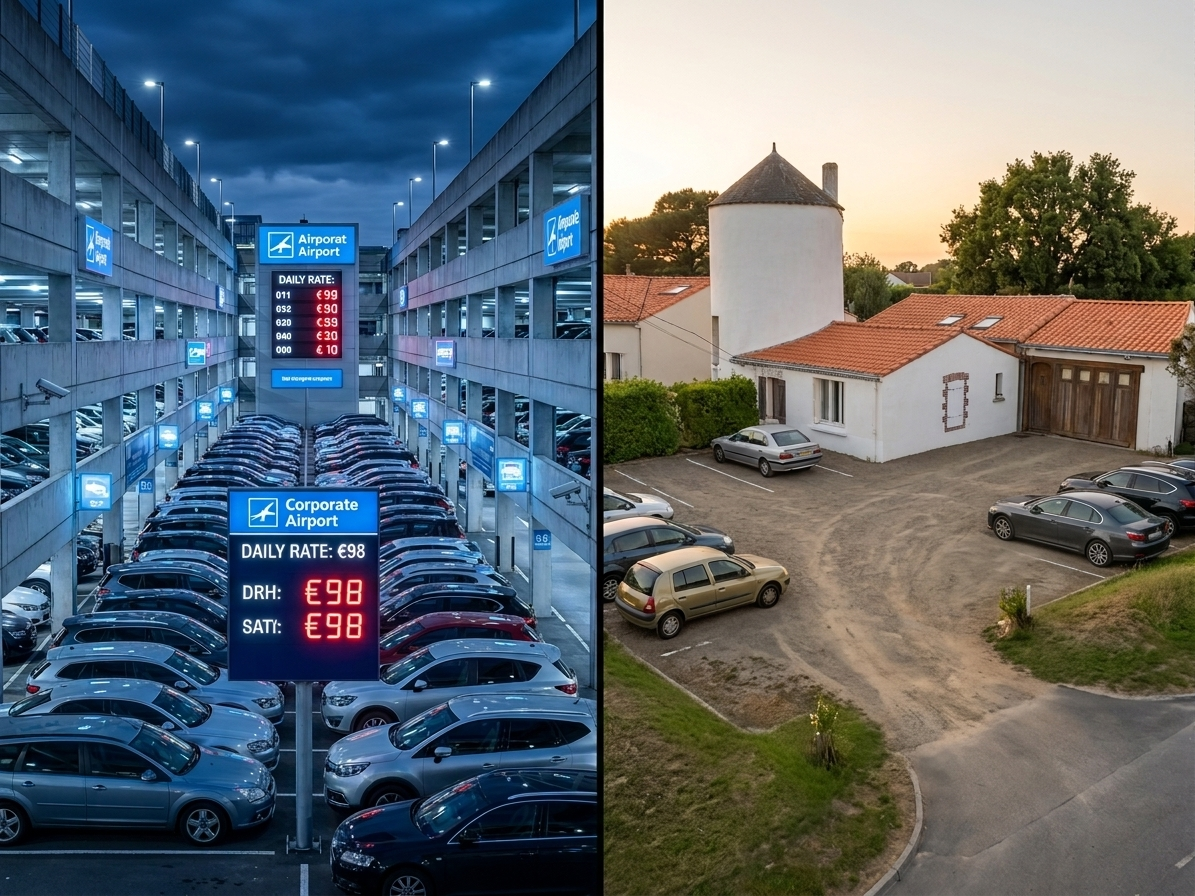 Parking longue durée aéroport Nantes : comment choisir sans surpayer